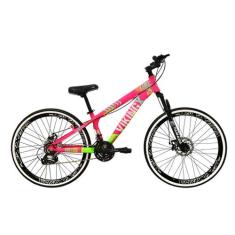 Bicicleta Aro 26 Vikingx Tuff 21v Alumínio Freio a Disco Aros Vmaxx Pr