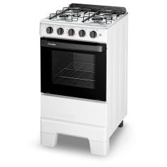Fogão Esmaltec Ideal Pop 4 Bocas Branco Com Forno Limpa Fácil