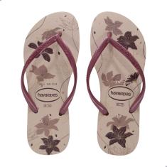 Chinelo Feminino Havaianas Slim Organic-Rosa/Rose