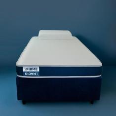 Cama Box com Colchão Solteiro Guldi Duplo D28 e 1 Travesseiro Guldi So