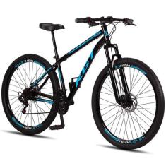 Bicicleta Aro 29 Aço Carbono KGT Freios a Disco Suspensão 21 marchas, 