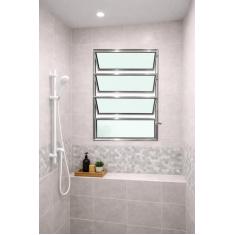 Vitro Basculante Alumínio Brilhante 1 Seção 80X60 Brecorimo