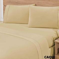 Lençol Solteiro 2 Peças 200 Fios 100% Algodão Toque Suave Delicado c/ 