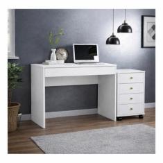Conjunto Home Office 2 Peças Escrivaninha Facility e Gaveteiro Presenc