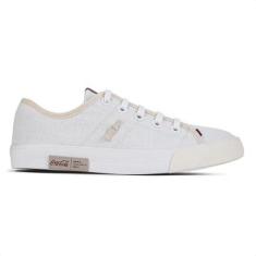 Tênis Coca Cola Miami Canvas Branco e Off White - Feminino-Feminino