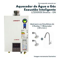 Aquecedor Gas Lorenzetti Digital 20.0 Lt Gn Lz 2000de Gn 2000DE GN