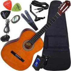 Kit violão eletroacústico nylon n14 nt giannini