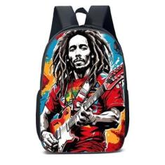 MOCHILA ESCOLA INFANTIL JUVENIL ANIME HOMEM TOCANDO GUITARRA-Unissex