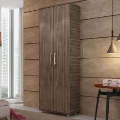 Armário Alto Multiuso 2 Portas 5 Prateleiras - Móveis Percasa