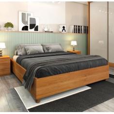 Cama Box Casal Queen Mônaco - Tcil Móveis - Cinamomo