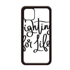 Capa Fighting for Life Citação para iPhone 11 Pro Max para Apple Mobile Case Shell