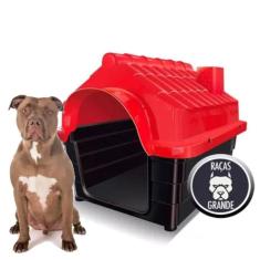 Casa Pet Casinha Cachorros Grande Gatos Vermelho N6 UV Solar
