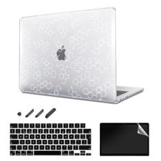 Capa para MacBook Air de 15,3 polegadas lançada em 2023 e 2024 (modelo A2941 M2) com tela retina, capa rígida de plástico e película de teclado e protetor de tela, folha de janela-B2 (fórmula de