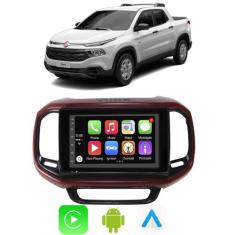 Kit Multimidia 7 Pol Android Toro 2016 a 2023 CARPLAY/Android Auto + C