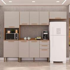 Cozinha Compacta 4 Peças 9 Portas 2 Gavetas Bella - Sallêto Móveis