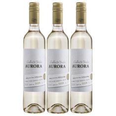 3 Vinho Branco Moscato Malvasia Aurora Colheita Tardia 500ml - Doc Dou