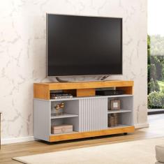 Rack Dili 120 para TV 50 Polegadas - DJ Moveis - DJ Móveis, Carvalho N