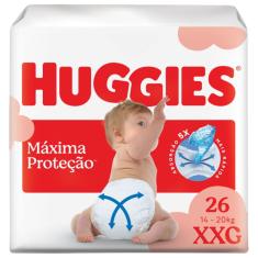 Huggies Fralda Descartável Máxima Proteção XXG - 26 Unidades