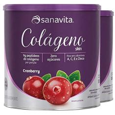 Kit 3 Colágeno hidrolisado Cranberry Sanavita 300g