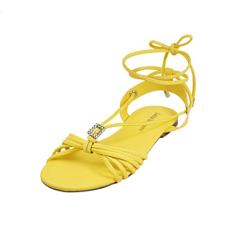 Rasteira Strass Troca Tira Luiza Sobreira Amarela Mod. 2042-2