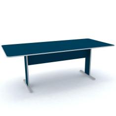 Mesa de Reuniões RET MX2000 Maxxi Pandin Móveis  Cinza/Azul