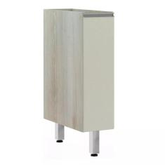 Balcão de Cozinha sem Tampo 20cm 1 Porta Lis Luciane Móveis, Legno Cre