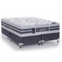 Cama Box Queen Castor Super Luxo Latex Plush Double Face 158x198x63 + 