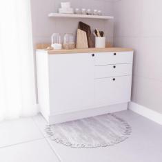 Balcão de Cozinha 1 Porta 3 Gavetas 100% MDF 120cm Sem Tampo Sevilha H