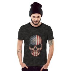 Camiseta American Skull Caveira Americana, P, Grafitte