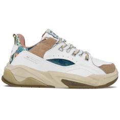 Tênis Qix Unissex Sintético Missy Feat | Bege Rosa-Unissex