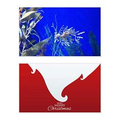 Cartão de felicitações de Natal com mensagem de Natal com letra de Natal