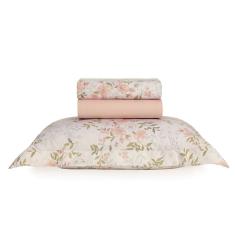 Jogo de Lençol Solteiro 100% Algodão 200 Fios Paloma 3 Peças Karsten
