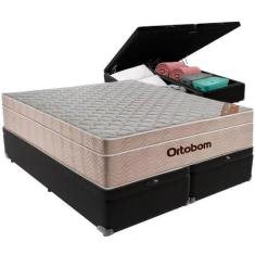 Cama Box Baú King + Colchão de Molas Ensacadas Airtech Springpocket 20