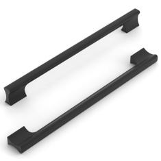 KNOKLOCK Pacote com 10 puxadores de armário de cozinha de 254 mm (10 polegadas) preto fosco puxadores de armário de cozinha puxadores de gaveta para armário guarda-roupa