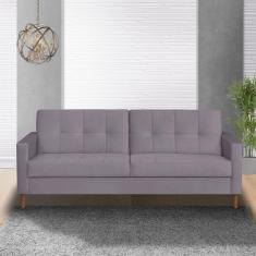 Sofá 3 Lugares 200cm Dyor Kazza Rose