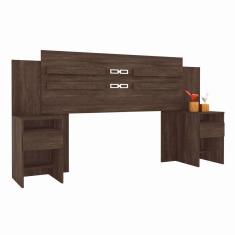 Cabeceira Casal Triunfo 216cm ébano Touch 9590 Demóbile