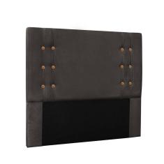 Cabeceira Cama Box Casal 140cm E Recamier Gênova Suede Cinza S04 - D`rossi