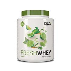 Fresh Whey Protein - Limão 450g - 20g de Proteínas por Porção - Suplementos Naturais, Suplementação Treino Academia, Ganho Muscular Hipertrofia - DUX HUMAN HEALTH