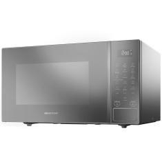 Forno De Micro-ondas Brastemp Bms46ar Alta Capacidade Com 18 Receitas Pré-programadas 32l Prata 220v