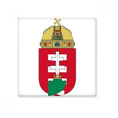 Decalque brilhante de azulejo de cerâmica com emblema nacional da Hungria Europa