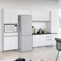 Cozinha Compacta 5 Peças 10 Portas 4 Gavetas Top Class Branco