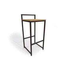 Banqueta De Cozinha Industrial Li024 1 Un Freijo/preto - Kappesberg