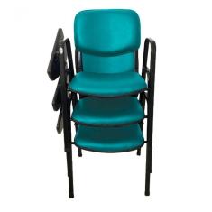 03 Cadeiras Universitárias Linha Hotel Auditório Verde