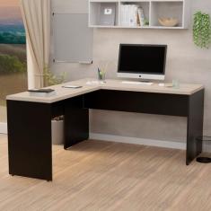 Mesa De Escritório Em L 1.60x1.50 Netmobil Tampo 30mm, Dubai