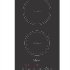 Cooktop Fischer 2q por Indução Mesa Vitrocerâmica Touch 220v Preto, 22