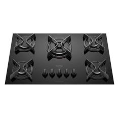 Cooktop Dako Supreme 5 Bocas Tripla Chama Preto Bvolt, Bivolt