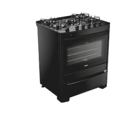 Fogão 5 Bocas Consul CFS5VBE com Mesa de Vidro e Acendimento Automático Preto - Bivolt