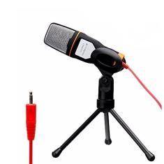 Microfone Com Fio Condensador Sf-666 Estudio Pc Cabo Xlr