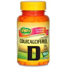 Vitamina d colecalciferol 60 capsulas 500mg - unilife