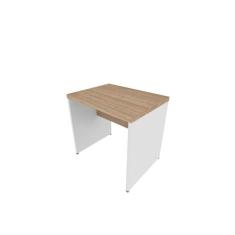 Mesa Reta Natus 40mm 90 Cm 60 Cm Bramov Móveis Branco/carvalho Mel